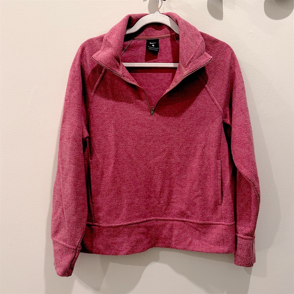 Nike Women's Berry Quarter-Zip Sweater